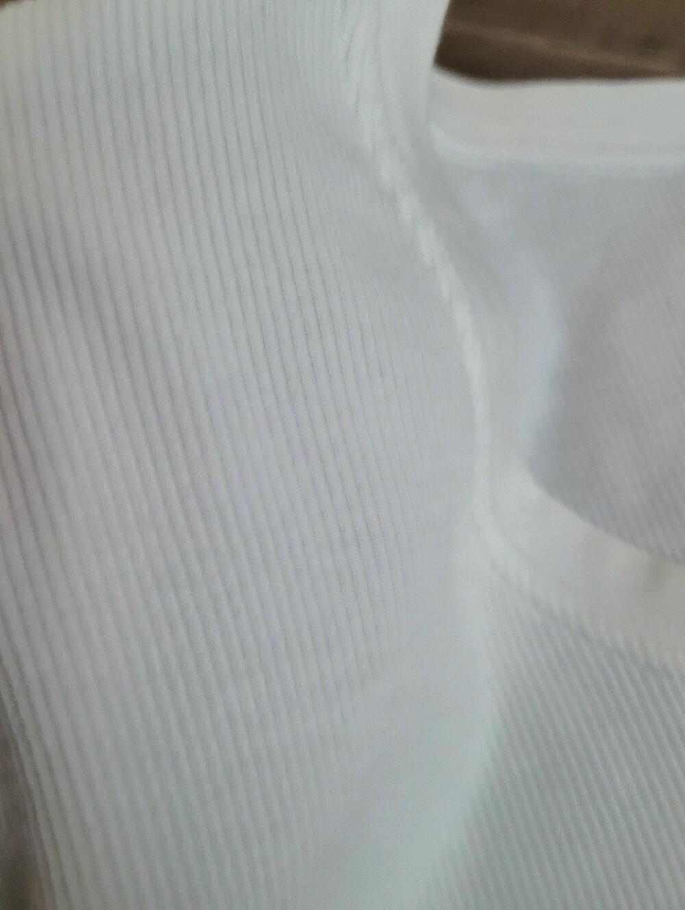 Hanro Ivory Ribbed Long Sleeve Tee - Picture 3 of 4